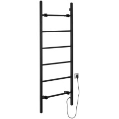 SAPHO - BARBO elektrický sušák ručníků, hranatý, 600x1600, 160 W, černá mat BB906