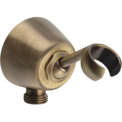 SAPHO - Držák sprchy kulatý, otočný, s vyústěním, bronz SUP4B6