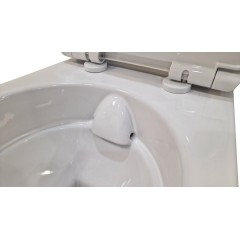 PRIM předstěnový instalační systém s chromovým tlačítkem  20/0041 + WC bez oplachového kruhu Edge + SEDÁTKO PRIM_20/0026 41 EG1