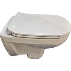 PRIM předstěnový instalační systém s černým tlačítkem  20/0044 + WC bez oplachového kruhu Edge + SEDÁTKO PRIM_20/0026 44 EG1