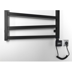 SAPHO - KTX topná tyč s termostatem, 800 W, černá mat KTX-B-800