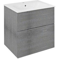 SAPHO - CIRASA umyvadlová skříňka 59,2x64x46cm, dub stříbrný CR601-1111