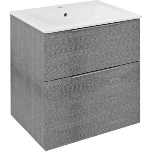 SAPHO - CIRASA umyvadlová skříňka 59,2x64x46cm, dub stříbrný CR601-1111