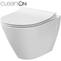 PRIM předstěnový instalační systém s chromovým tlačítkem  20/0041 + WC CERSANIT CLEANON CITY PRIM_20/0026 41 CI1