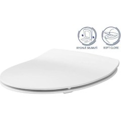 PRIM předstěnový instalační systém s černým tlačítkem  20/0044 + WC CERSANIT CLEANON MODUO + SEDÁTKO PRIM_20/0026 44 MO1