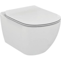 PRIM předstěnový instalační systém s černým tlačítkem  20/0044 + WC Ideal Standard Tesi se sedátkem SoftClose, AquaBlade  PRIM_20/0026 44 TE1
