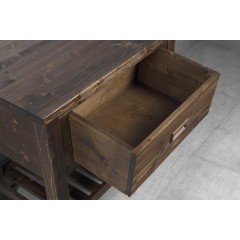 SAPHO - BRAND umyvadlová skříňka 80x73x50cm, mořený smrk BA083S