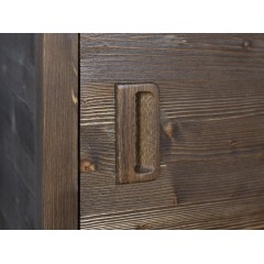 SAPHO - BRAND doplňková skříňka 40x140x30cm, pravá, mořený smrk BA043S