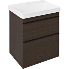 SAPHO - SITIA umyvadlová skříňka 56,4x70x44,2cm, 2xzásuvka, borovice rustik SI060-1616