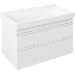 SAPHO - SITIA umyvadlová skříňka 75,6x50x44,2cm, 2xzásuvka, bílá mat SI080-3131