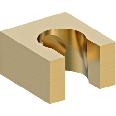 SAPHO - Držák sprchy hranatý, pevný, zlato mat 1205-14GB