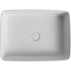 SAPHO - THIN umyvadlo na desku, Rockstone, 50x37 cm, bílá mat WN321