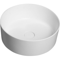 SAPHO - THIN umyvadlo na desku, Rockstone, Ø 38 cm, bílá mat WN548