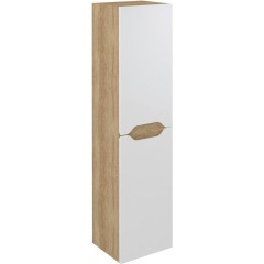 SAPHO - WAVE skříňka vysoká 35x140x30cm, levá/pravá, bílá/dub alabama WA245-3022