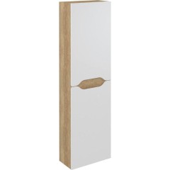 SAPHO - WAVE skříňka vysoká 40x140x20cm, levá/pravá, bílá/dub alabama WA250-3022
