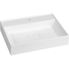 SAPHO - GODIVA umyvadlo, litý mramor, 58x44cm, bílá GU058