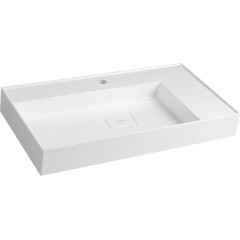 SAPHO - GODIVA umyvadlo, litý mramor, 83x44cm, bílá GU083L