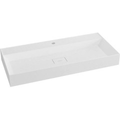 SAPHO - GODIVA umyvadlo, litý mramor, 96x44cm, bílá GU096