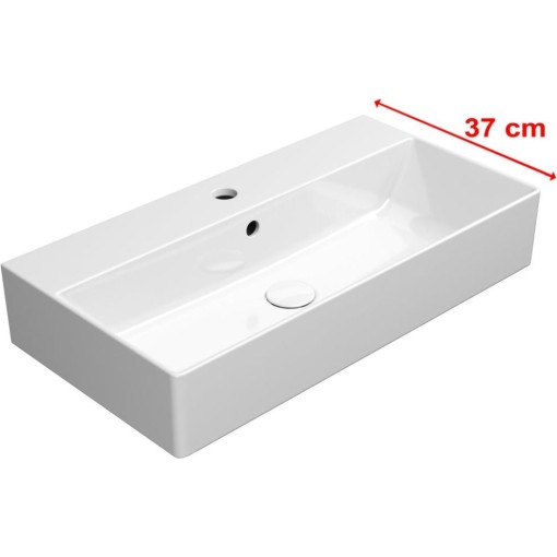 GSI - KUBE X keramické umyvadlo 70x37cm, bílá ExtraGlaze 9455111