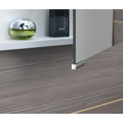 SAPHO - MIRRÓ galerka s LED osvětlením, 3x dvířka, 120x70x16cm, bílá MC121-0030