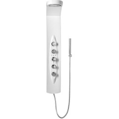 POLYSAN - MOLA termostatický sprchový panel rohový 210x1300, bílá 80372