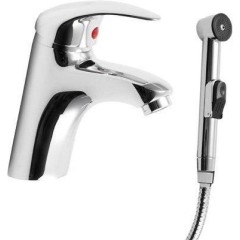SAPHO - Stojánková umyvadlová baterie s bidetovou sprchou, chrom 1209-05