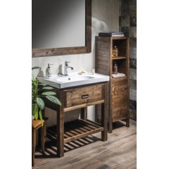 SAPHO - BRAND doplňková skříňka 40x140x30cm, pravá, mořený smrk BA043S