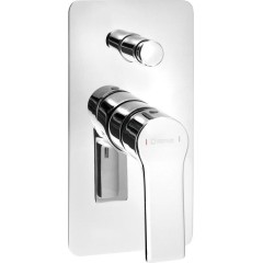 SAPHO - PAX podomítková sprchová baterie, 2 výstupy, chrom XA42