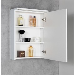 AQUALINE - KAWA STRIP galerka s LED osvětlením 50x70x22cm, bílá WGL50S