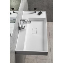 SAPHO - GODIVA umyvadlo, litý mramor, 83x44cm, bílá GU083L