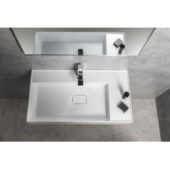 SAPHO - GODIVA umyvadlo, litý mramor, 83x44cm, bílá GU083L
