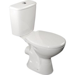 AQUALINE - JUAN WC kombi, dvojtlačítko 3/6l, zadní odpad, bílá LC2154