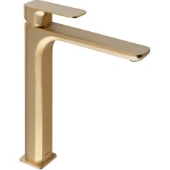 SAPHO - SPY stojánková umyvadlová baterie vysoká, prodloužená hubice, zlato mat PY07/19