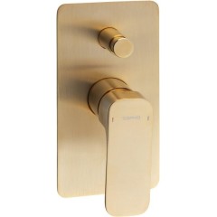 SAPHO - SPY podomítková sprchová baterie, 2 výstupy, zlato mat PY42/19