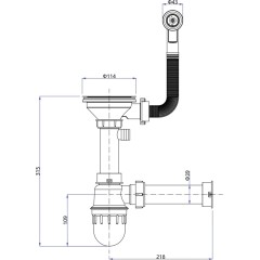 SAPHO - Granitový vestavný dřez s odkapem, 77x44cm, černá GR7204