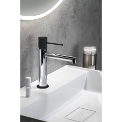 SAPHO - SOLARIS stojánková umyvadlová baterie, chrom/černá mat WD002CB
