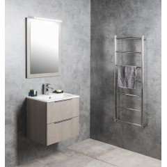 SAPHO - CIRASA umyvadlová skříňka 59,2x64x46cm, dub stříbrný CR601-1111