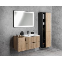 SAPHO - ESPACE skříňka 35x172x32cm, 2x dvířka, levá/pravá, dub alabama ESC230-2222