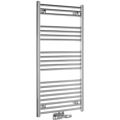 AQUALINE - ALYA otopné těleso rovné 600x1188, středové připojení, chrom LLS303