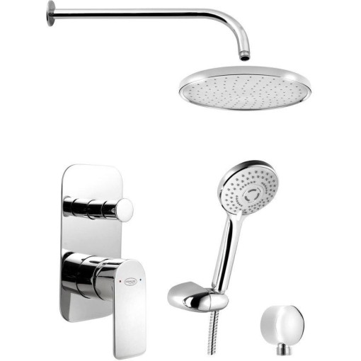 AQUALINE - DAPHNE podomítkový sprchový set s pákovou baterií, 2 výstupy, chrom DH943