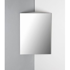 AQUALINE - ZOJA/KERAMIA FRESH rohová zrcadlová skříňka 37x72x37cm, bílá 50352