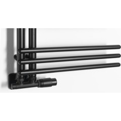 AQUALINE - POSEIDON otopné těleso 450x740, černá mat PS474B