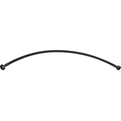 AQUALINE - Flexibilní nerezová hadice FxF 3/8"x1/2", 60cm, černá mat 33256B