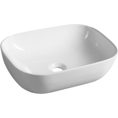 AQUALINE - Keramické umyvadlo na desku 46x34cm, bílá 46341