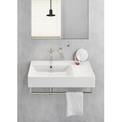 GSI - KUBE X keramické umyvadlo 80x47cm, s odkládací plochou vpravo, bílá ExtraGlaze 9456111