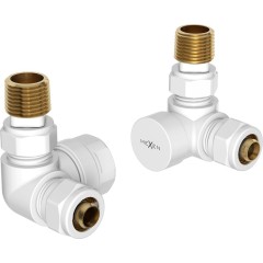 MEXEN - Axiální radiátorové ventily, bílá W903-000-20