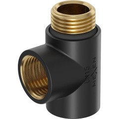 MEXEN - T-kus pro elektrické topení, černá W906-000-70