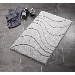 RIDDER - LA OLA předložka 55x50cm s protiskluzem, polyester, šedá 729807
