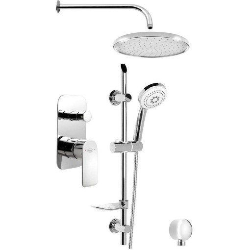 AQUALINE - DAPHNE podomítkový sprchový set s pákovou baterií, 2 výstupy, chrom DH944