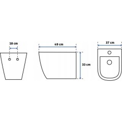DEANTE Podomítkový rám, pro závěsné WC mísy + SLIM tlačítko chrom + WC REA Carlo Flat Mini Rimless + SEDÁTKO CST_WC01 051P CF1